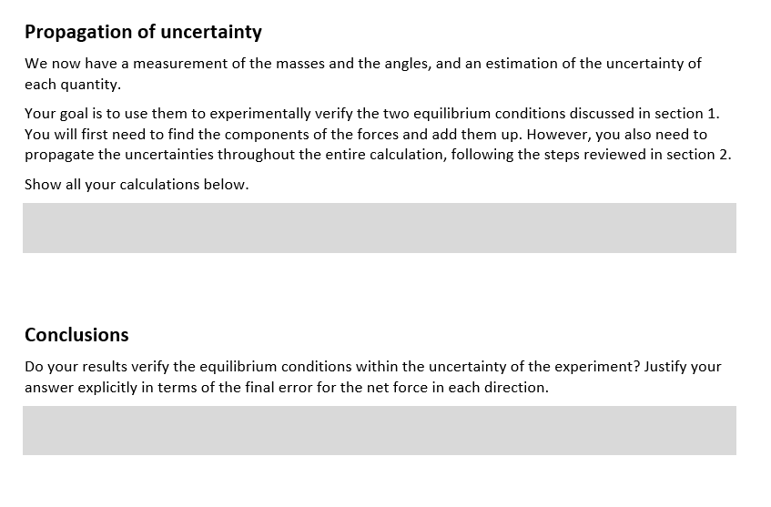 Solved Propagation of uncertainty We now have a measurement | Chegg.com