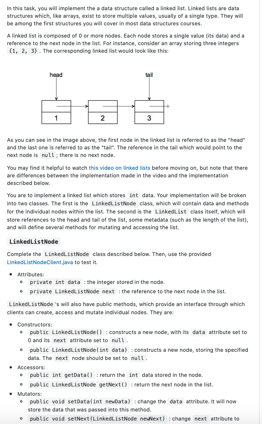 In this task, you will implement the a data structure | Chegg.com