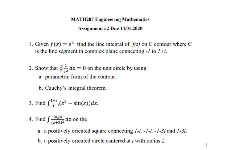 engineering mathematics 2 assignment