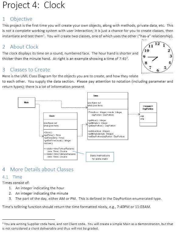 Analog Clock in Java This project is the first time