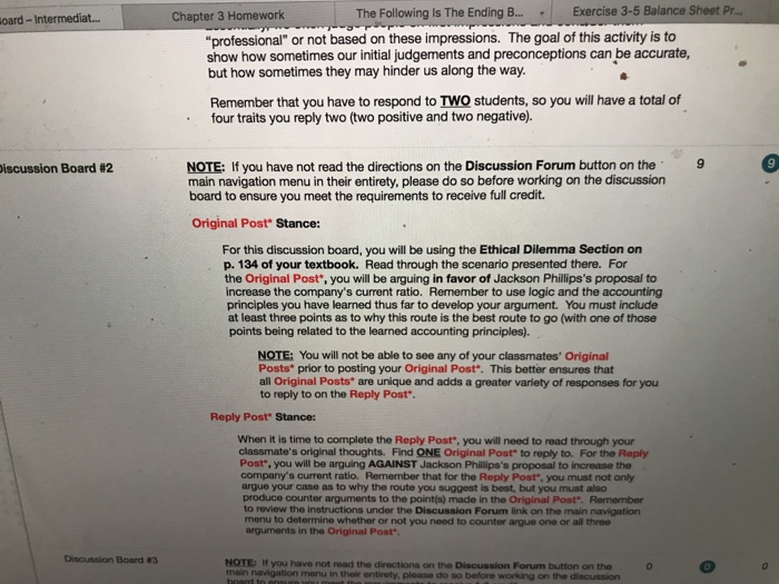 Solved Chapter 3 Homework The Following Is The Ending B . | | Chegg.com