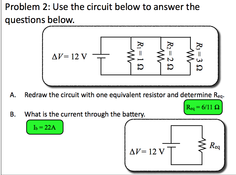 Solved Problem 2: Use the circuit below to answer the | Chegg.com