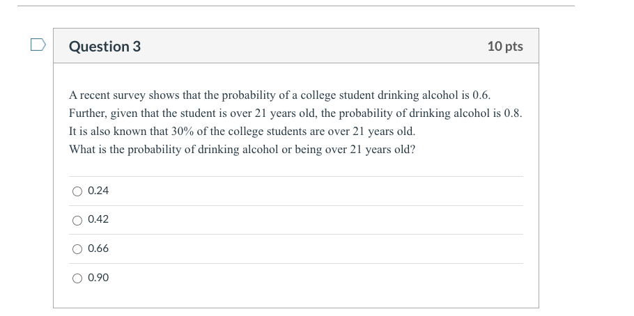 Solved Question 3 10 Pts A Recent Survey Shows That The | Chegg.com