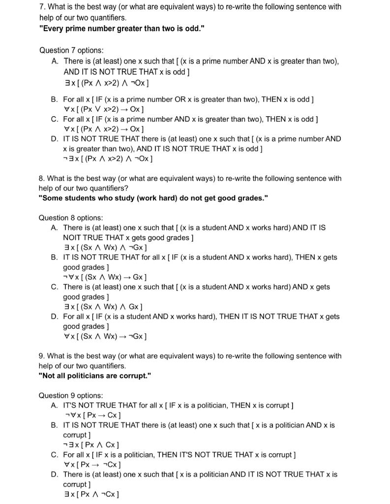 Solved 7. What is the best way (or what are equivalent ways) | Chegg.com