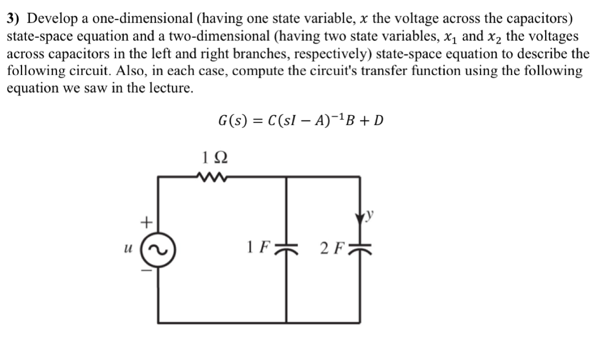 Solved 3) Develop a onedimensional (having one state
