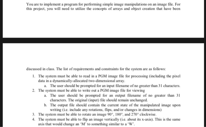 Implement Program Performing Simple Image Manipulations Image File ...