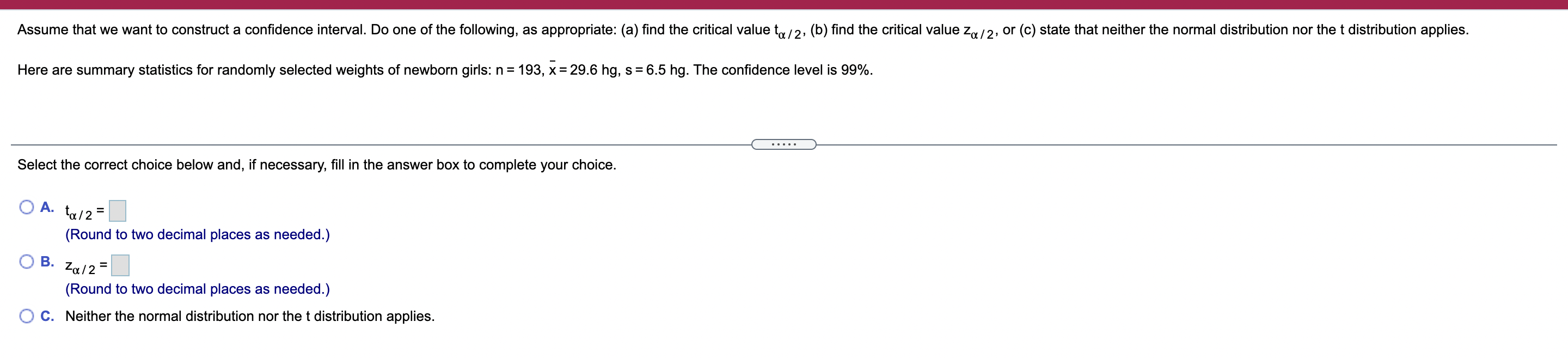 Solved Assume that we want to construct a confidence | Chegg.com