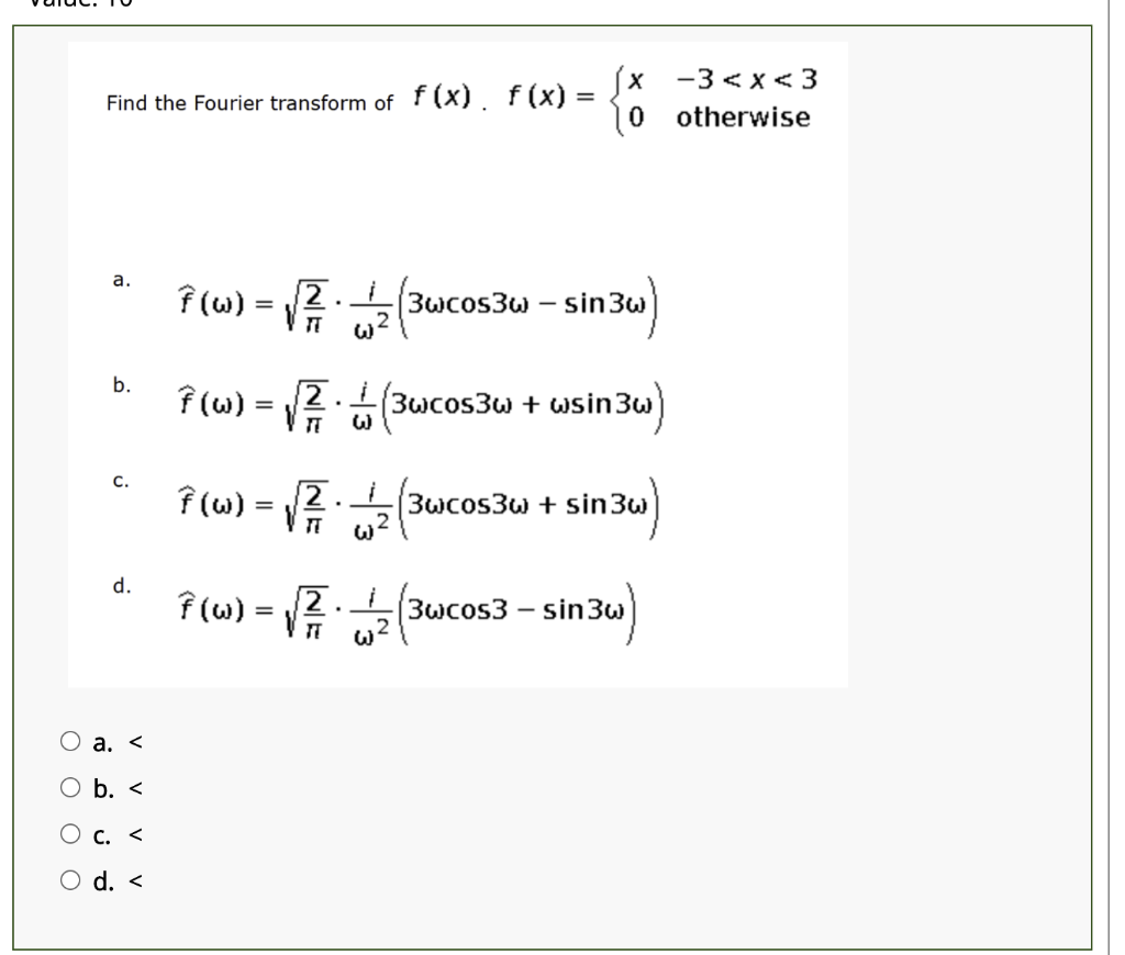 Solved Value 10 Choose The Correct Steady State Oscillation Chegg Com