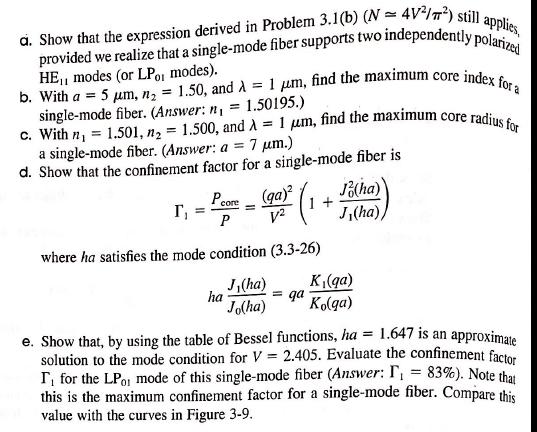 a. Show that the expression derived in Problem 3.1(b) \( \left(N \simeq 4 V^{2} / \pi^{2}\right) \) still applies, provided w