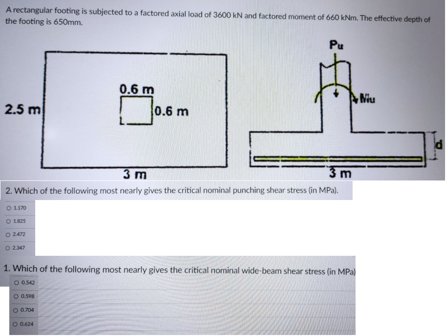 solved-a-rectangular-footing-is-subjected-to-a-factored-chegg