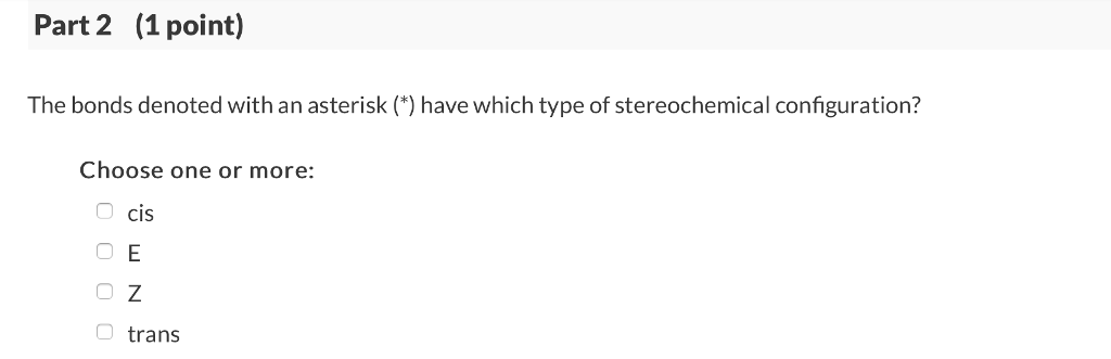 Solved 15 Question (3 points) e See page 864 Given the | Chegg.com