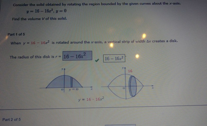Solved Consider The Solid Obtained By Rotating The Region Chegg Com