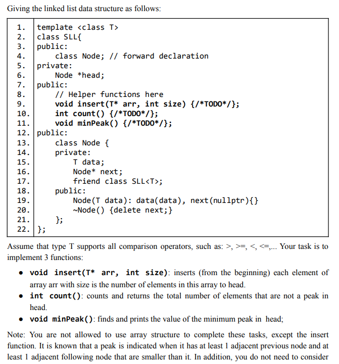 Assume that type T supports all comparison operators, | Chegg.com