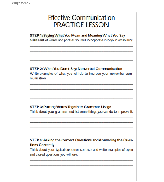 Solved STEP 2: What You Don't Say: Nonverbal Communication | Chegg.com