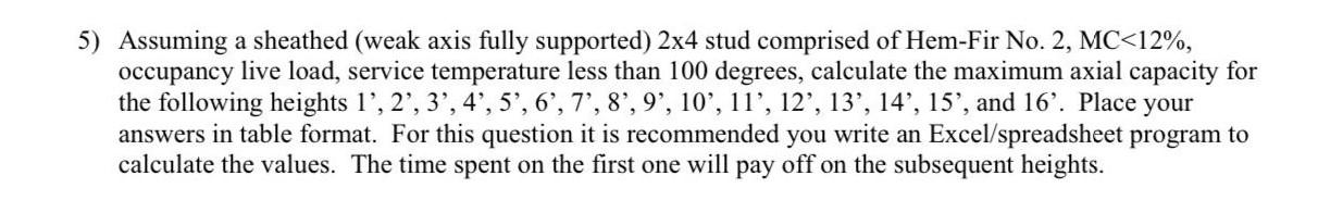 Solved Timber Structure Expert please solve | Chegg.com