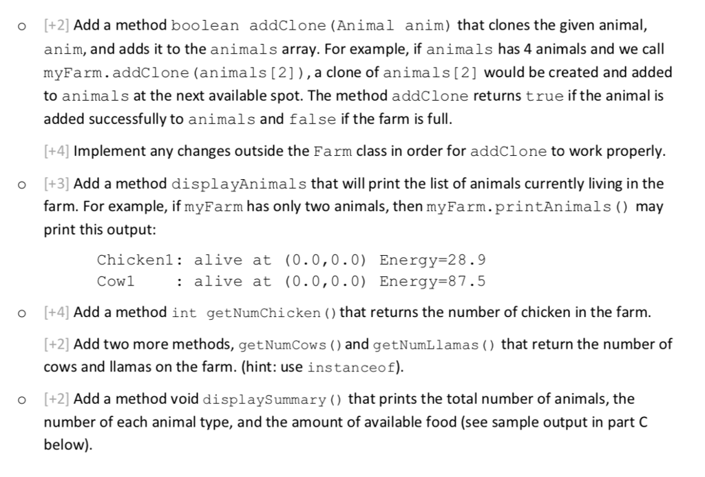 Solved +1 change your code so that the animals array will | Chegg.com