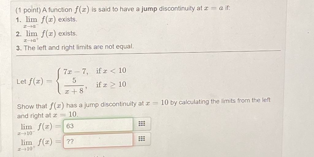 Solved I got the first part to this problem correct. I am | Chegg.com