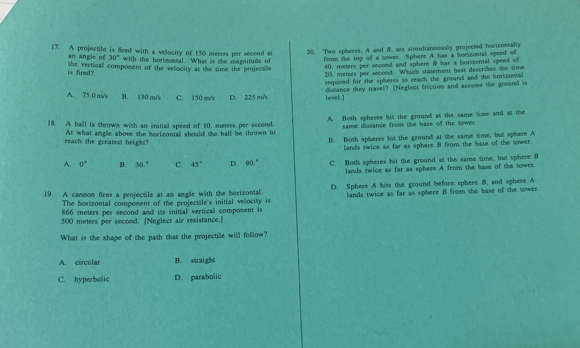 solved-17-a-projectile-is-fired-with-a-velocity-of-150-chegg