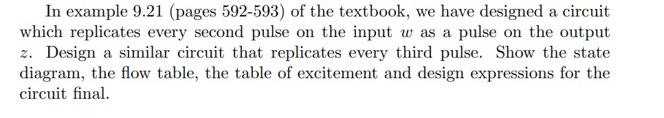 9.21 In Example 9.21 we designed a circuit that | Chegg.com