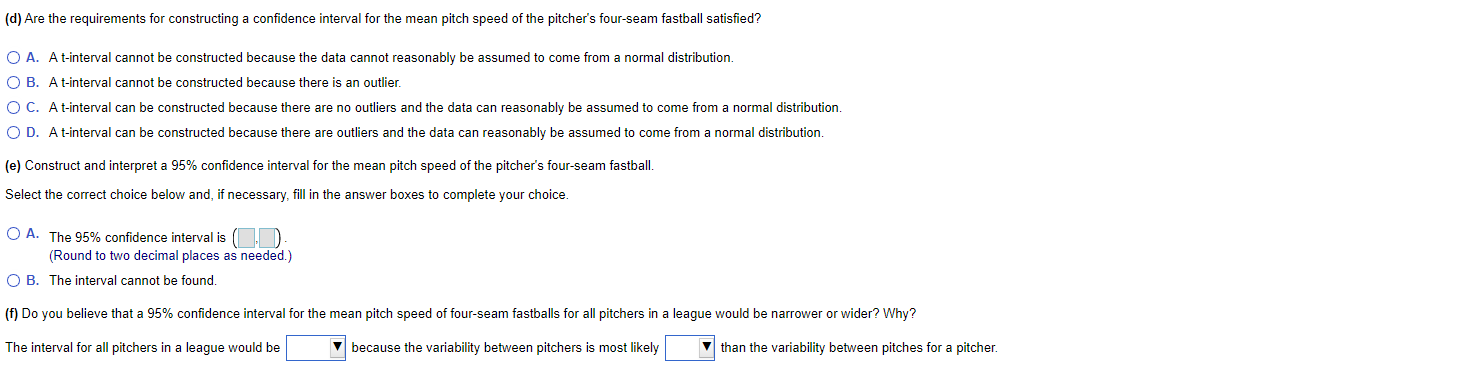 Solved A Baseball Pitcher's Most Popular Pitch Is A | Chegg.com