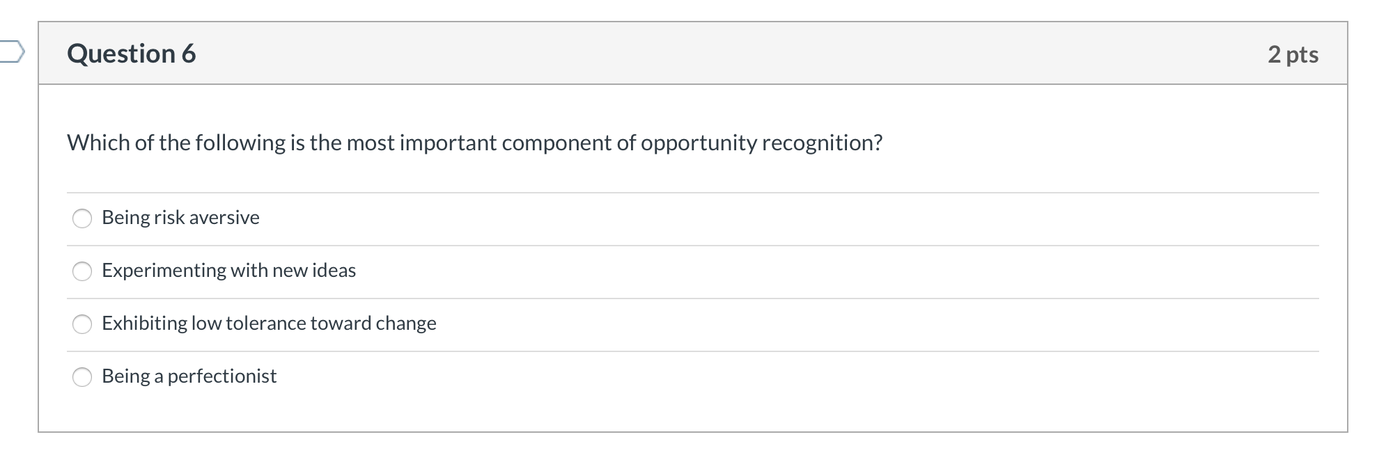 Solved Question 6 2 pts Which of the following is the most | Chegg.com