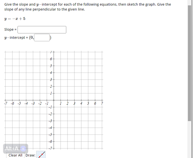 Solved Give the slope and y-intercept for each of the | Chegg.com
