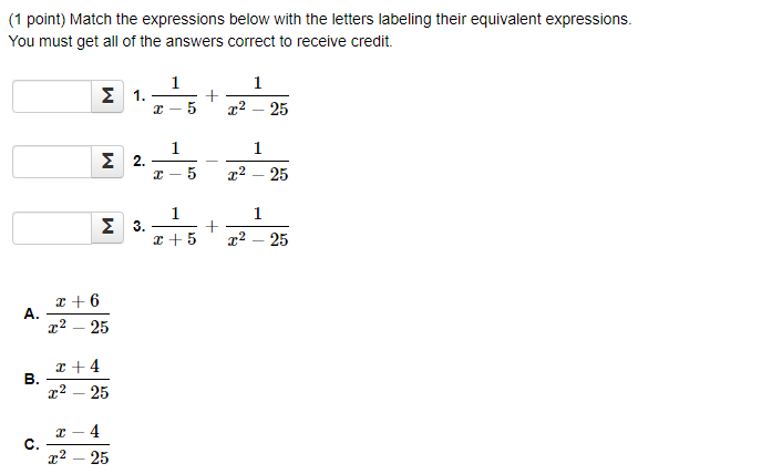 solve 3x − 2 37 1 point