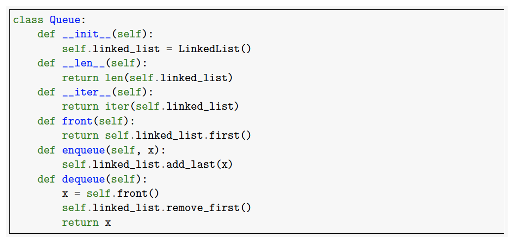 Solved Refactor (rewrite) our queue data structure so that, | Chegg.com