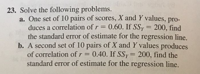 Solved Solve the following problems. a. One set of 10 pairs