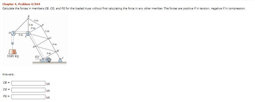 Solved Question 3 Problem 4 66 14th Ed The Force Of F Chegg Com