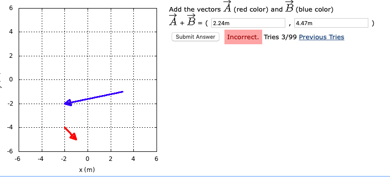 Solved 6 Add The Vectors A (red Color) And B (blue Color) | Chegg.com