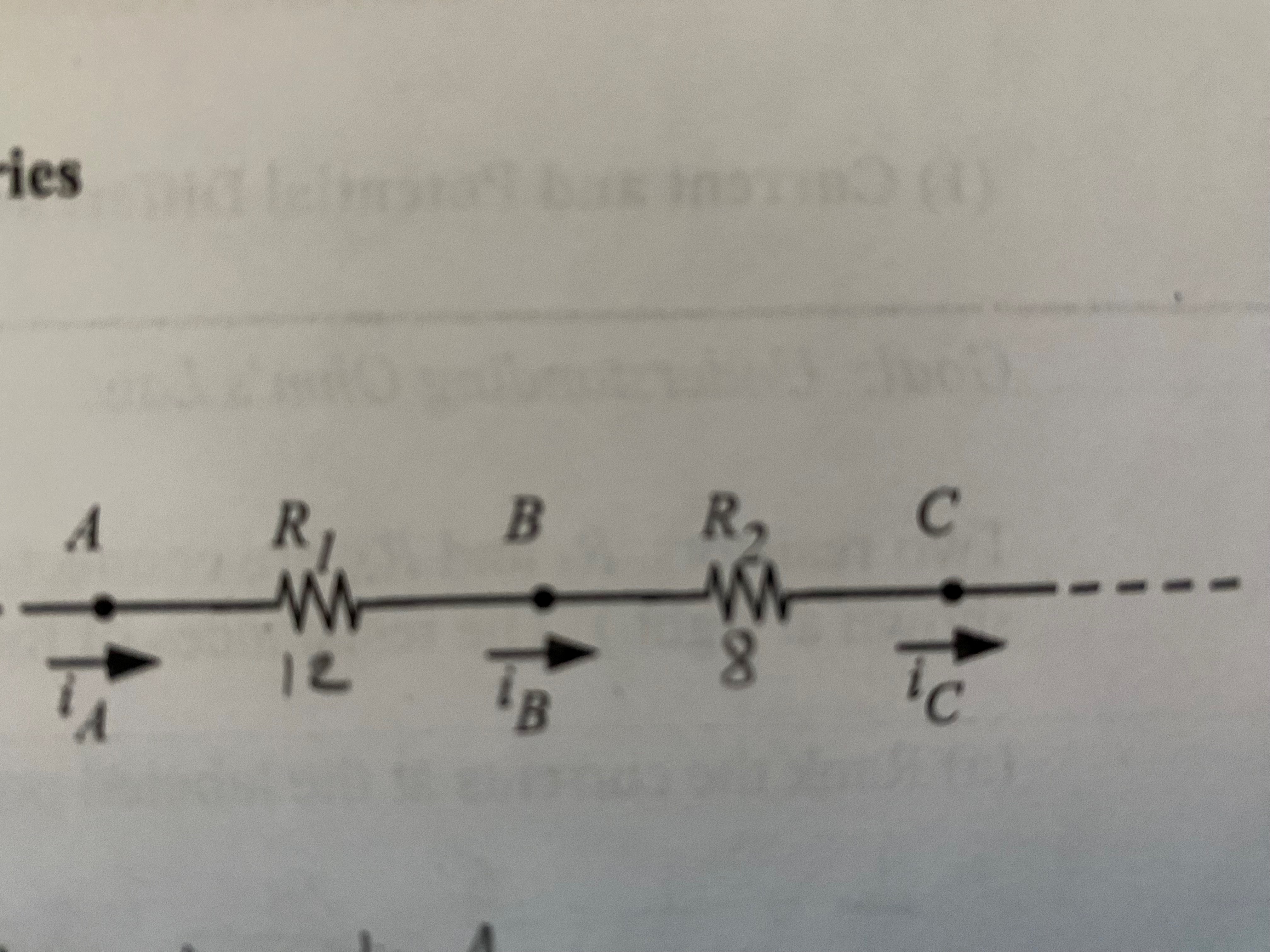 Solved The two resistors are connected in series in a | Chegg.com