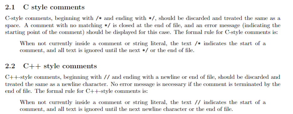 Solved When executed with a mode of 1 , your compiler should | Chegg.com