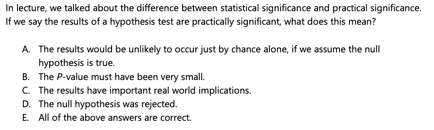 Solved In lecture, we talked about the difference between | Chegg.com