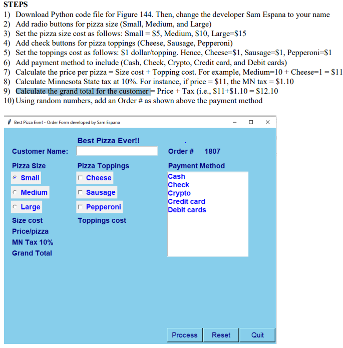 1) Download Python code file for Figure 144. Then, | Chegg.com