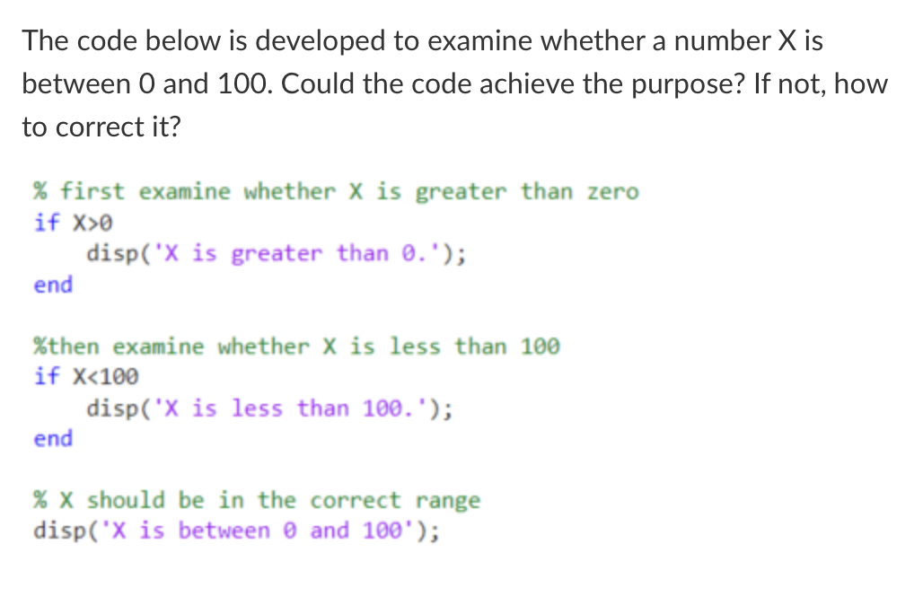 Solved The code below is developed to examine whether a | Chegg.com