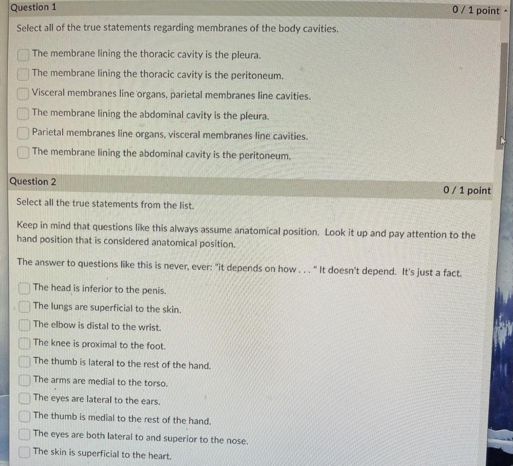 Solved Select all of the true statements regarding membranes