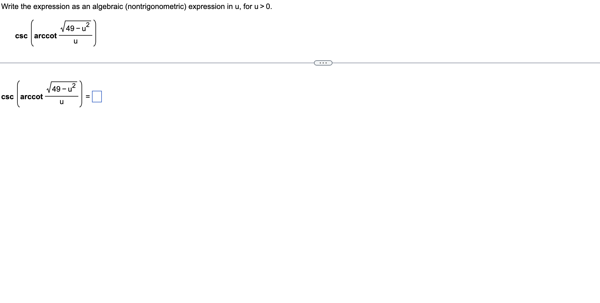 Solved Write the expression as an algebraic | Chegg.com