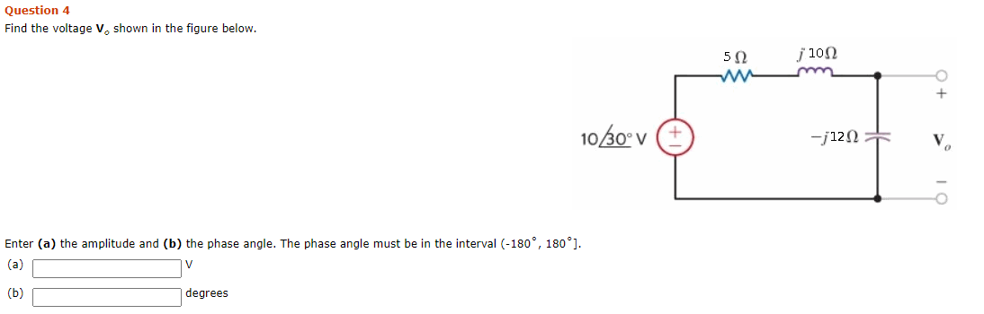 Solved Question 4 Find the voltage V shown in the figure | Chegg.com