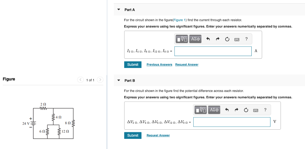 Solved Part A For the circuit shown in the figure(Figure 1) | Chegg.com