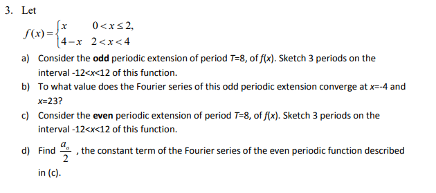 Solved $(x)=f* 3. Let 0 | Chegg.com