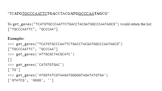 Solved Problem C. (10 points) Finding Genes DNA | Chegg.com