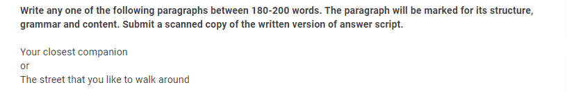 Section B: Paragraph Writing Instructions: Each Of | Chegg.com