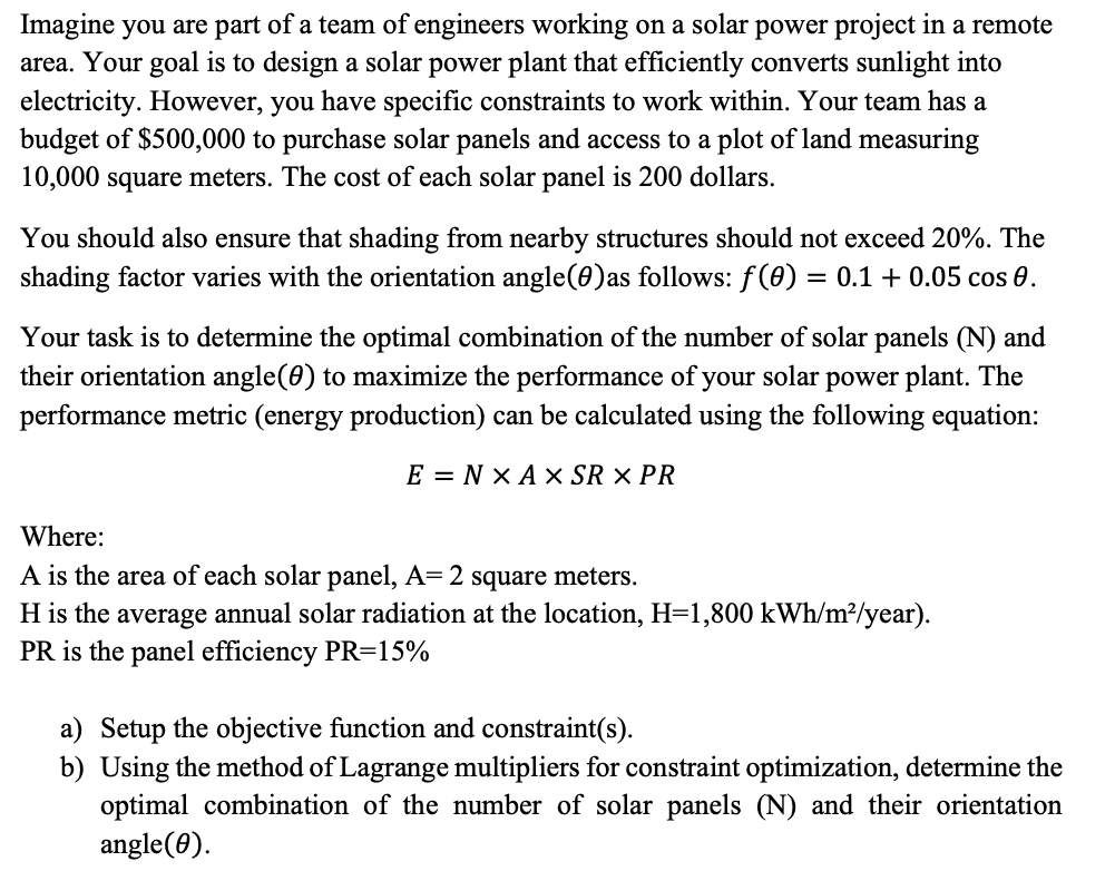 Solved Imagine you are part of a team of engineers working