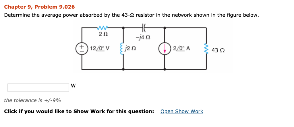 Solved Chapter 9, Problem 9.026 Determine The Average Power | Chegg.com