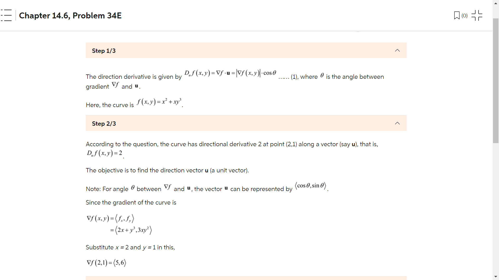 Solved Problem: Find The Directions In Which The Directional | Chegg.com