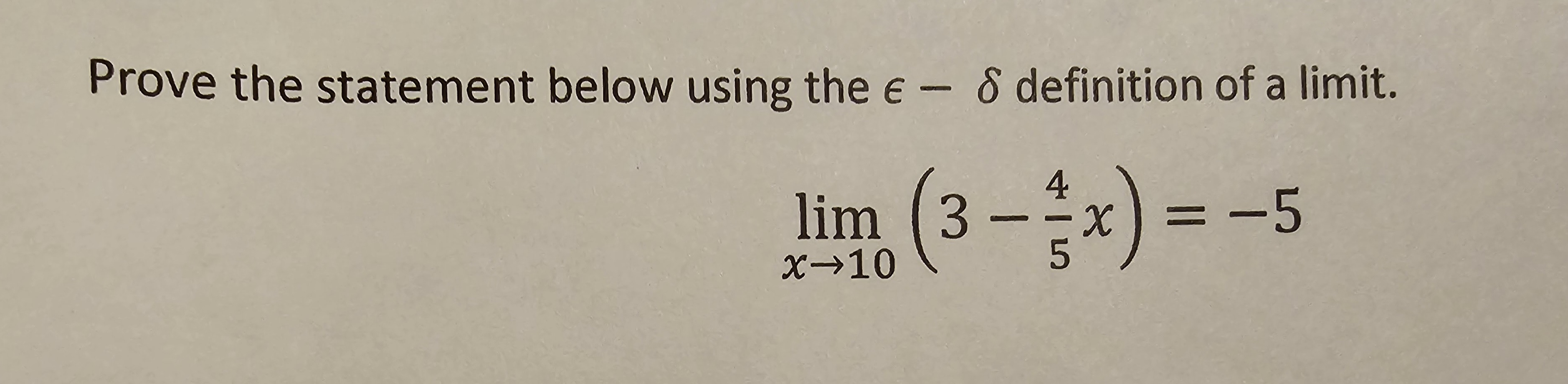 Solved Prove the statement below using the ϵ−δ definition of | Chegg.com