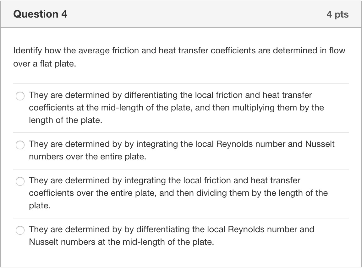 Solved Question 4 4 pts Identify how the average friction | Chegg.com