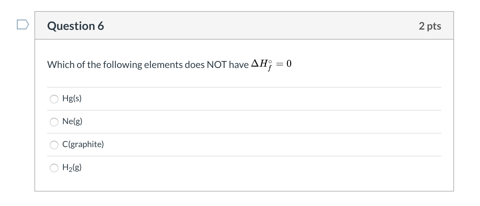 Solved Question 6 2 Pts Which Of The Following Elements Does