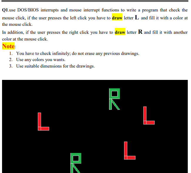 using assembly language program 8086 , i need the | Chegg.com